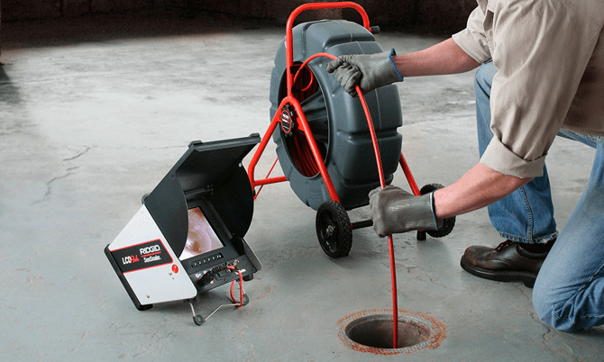 Video Pipe Inspection in Dover Base Housing